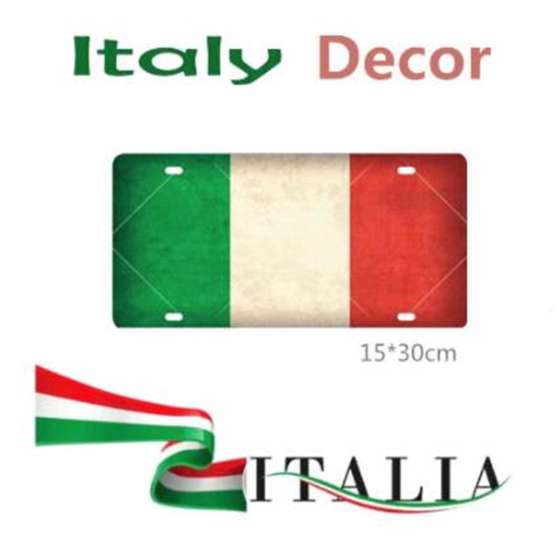 

Italy home decor better life smart life m3u Italy france tin sign 24 hours Q0723