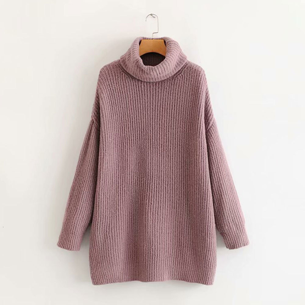 

2021 Women Long Turtleneck Batwing Sleeve Loose Pullover Vintage Harajuku Knitted Sweater Warm Soft Jumper Winter Tops New Fxz8, Beige