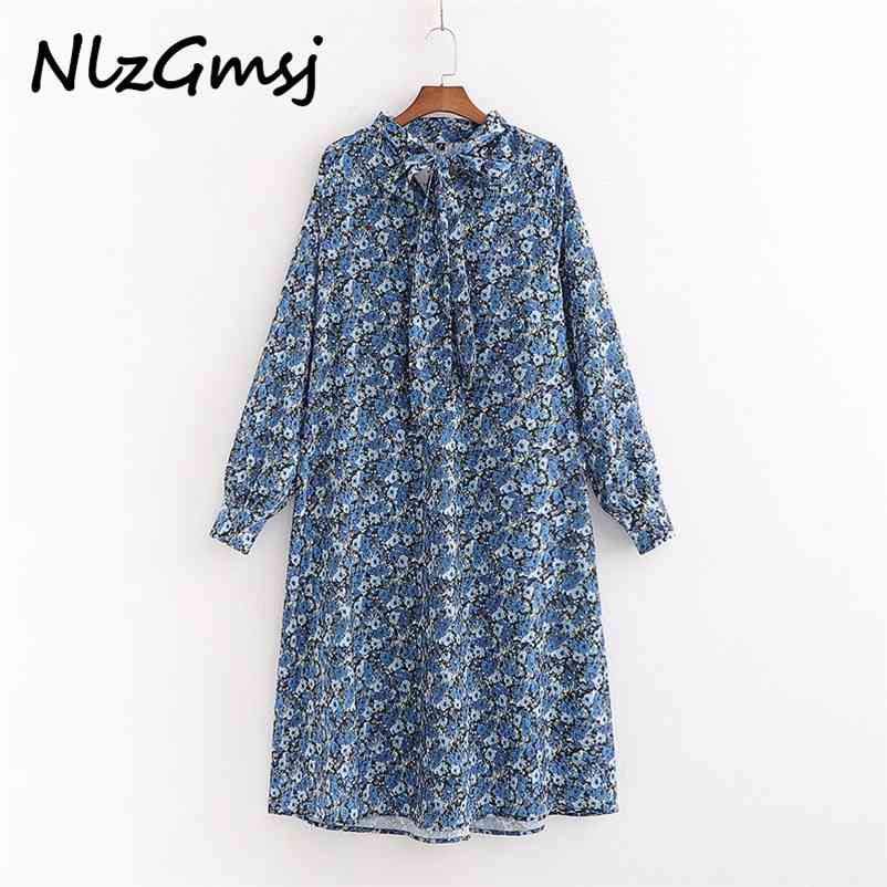 

Dres Summer Dresses Vintage Long Print Vestidos With Belt Sleeve Female Casual Button Elegant Dresse 210628, As picture