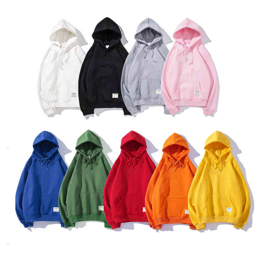 

Fashion Hoodie Men Women Sport Letter Printe Sweatshirt Asian Size S-XXL 9 Colors Thick Pullover Long Sleeve Streetwear, Black