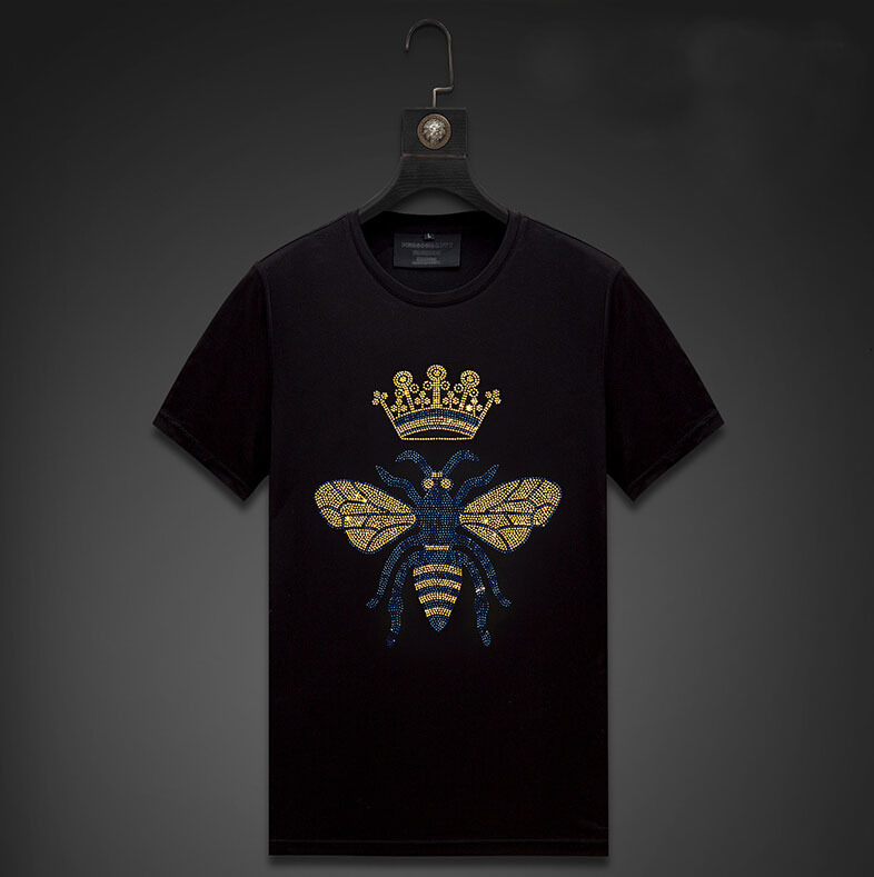 

2021 Shirts Man Top Quality Hot Drill t Shirt Men/women Tshirt New Designer T-shirt Casual O-neck Tops 3g55, As shown