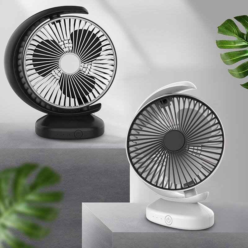 

USB Rechargeable Fan Handheld Cooling Fan with 18650 Battery Desktop Radiator