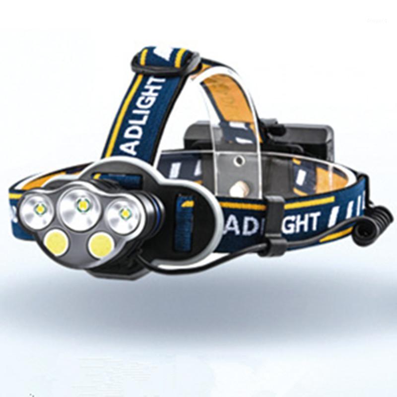 

T6 strong bald led cob rechargeable usb head lamp waterproof super bright floodlight1