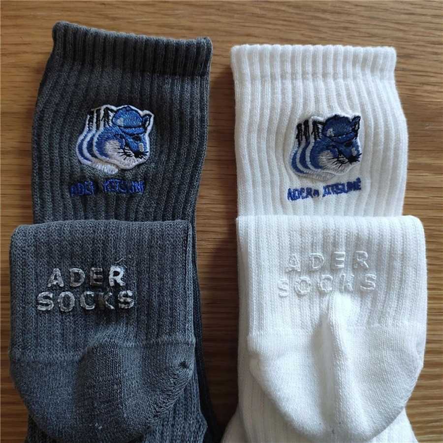 Chaussettes pour hommes Broderie Maison Kitsune Head Aderor signifie que les femmes accédent à une erreur moyenne