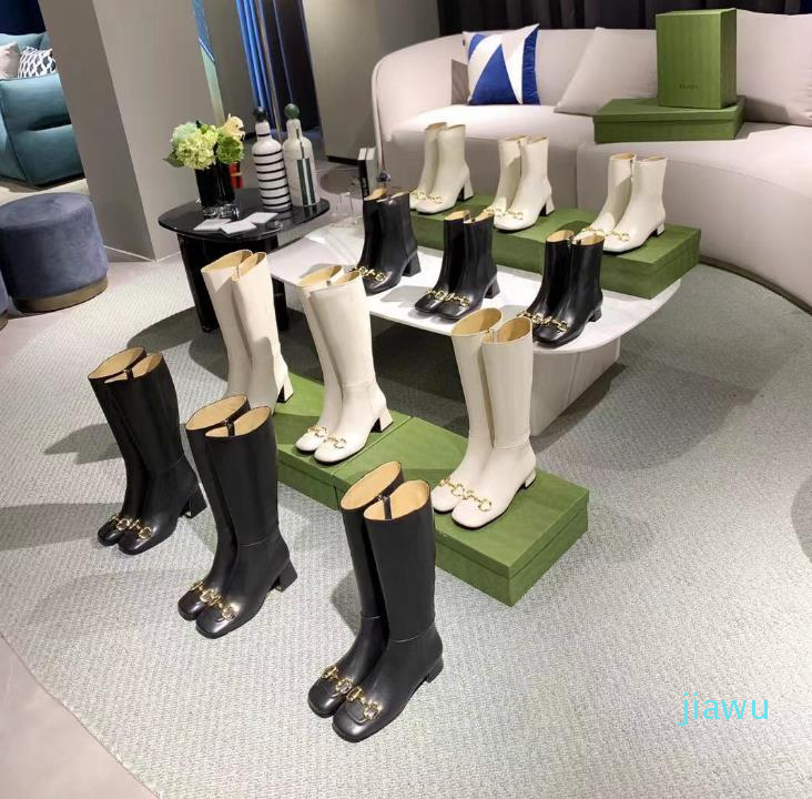 

Designer-Women High Heel knee Boots Fashion Highs Heels 7.5 5.5 2.5 Ankle Boot Top Designer Ladies Genuine Leather Platform Martin Booty, 9 5.5cm