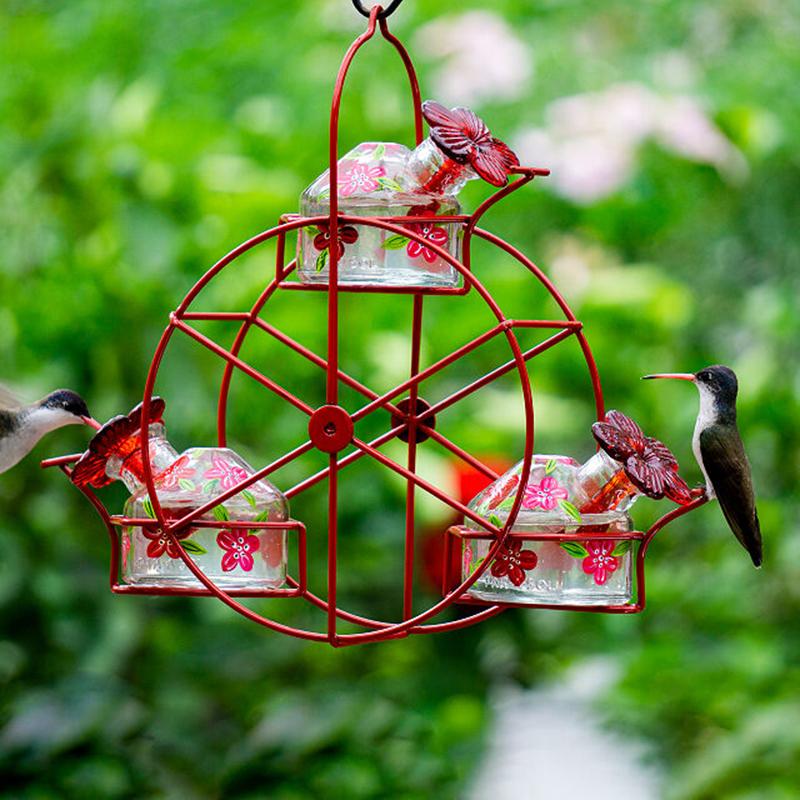 

Other Bird Supplies Est Ferris Wheel Hummingbird Feeder Creative Birds Food Storage Tool For Outdoor Garden Courtyard Decoration2265