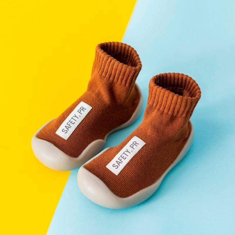 

Baby Boy Girl Cartoon Warm Floor Socks Rubber Sole Shoes Anti-Slip First Walker Boys Sneakers For Children Sale Walkers