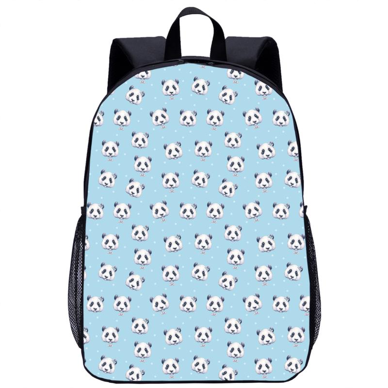 

School Bags Panda Children's Backpack 3D Print Pattern Kids Schoolbag 17 Inch Teenager For Boys Girls Fashion, 12
