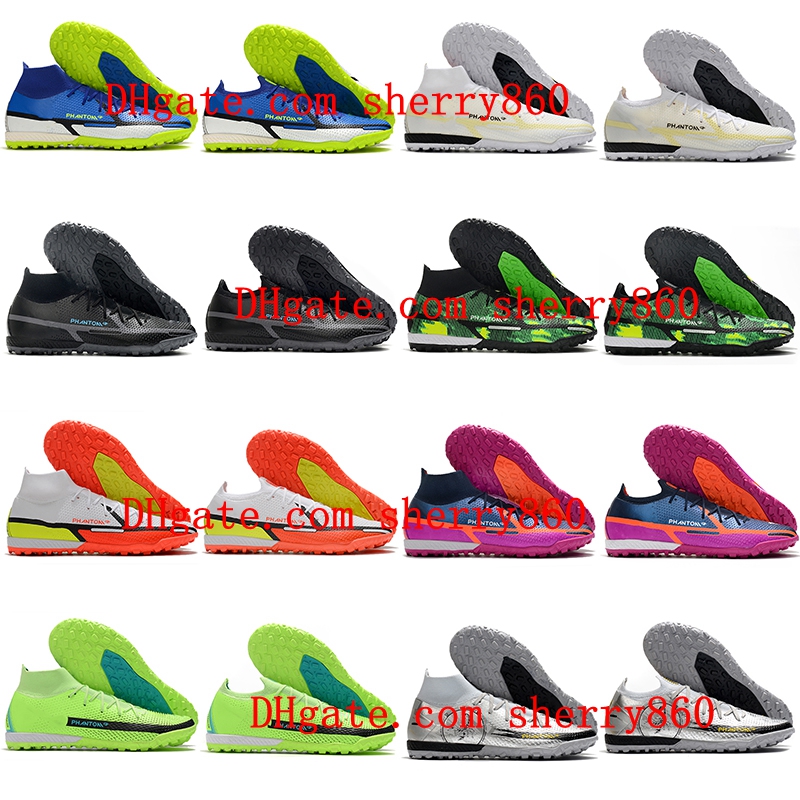 

Phantom GT2 Elite Dynamic Fit TF Soccer Shoes Cleats high ankle low Football Boots color Purple scarpe calcio, As picture 12