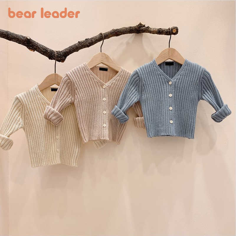 

Bear Leader Autumn Baby Girls Fashion Sweater Korean Fashion Toddler Knitted Warm V Neck Clothes Spring Full Sleeve Cardigan 210708, Ah6171blue
