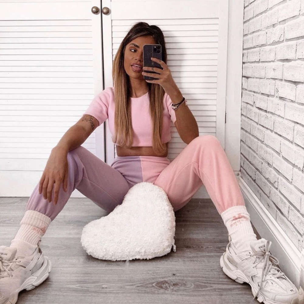 & Women's Jumpsuits Rompers ins Fashion Net Red Street P o high waisted corset color contrast casual pants-image-711094182