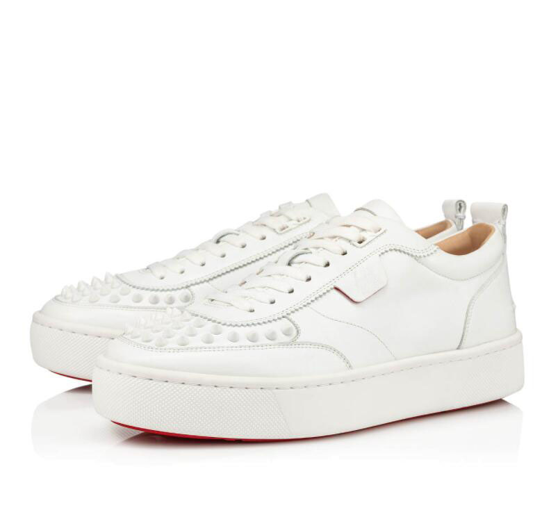 Chaussures décontractées pour hommes, coupe classique, coutures multicolores, baskets de marche en cuir de haute qualité avec Designer Red Sole T