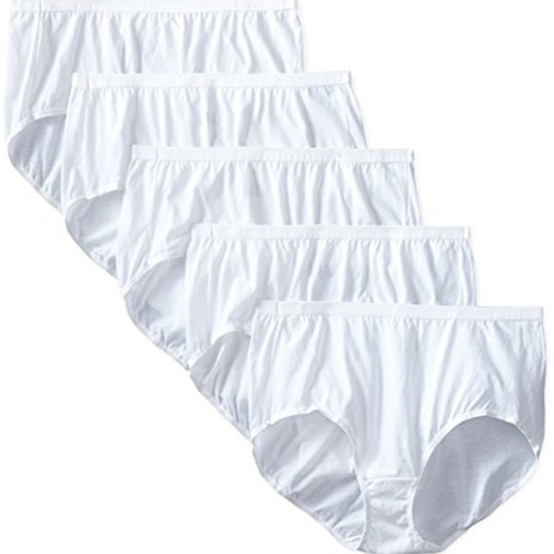 

XL,2XL,5XL,8XL Plus Size Women's Cotton Briefs Lady's Underwear Panties 100%Cotton Pure White ,Black 4Pcs/lot 211109