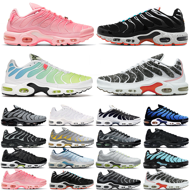 

tn plus men women running shoes triple Black Aquamarine white Atlanta Crater Psychic Blue Volt Web mens trainers outdoor sports sneakers fashion, 22