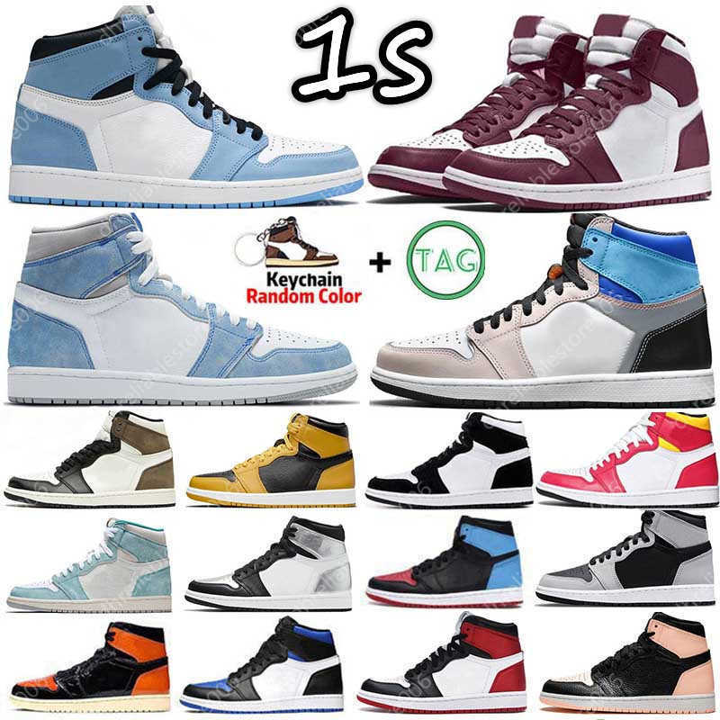 

1 1s Bordeaux Mens Basketball Shoes Sneakers University Blue Prototype Shadow 2.0 Hyper Royal Twist Fragment Dark Mocha Court Purple Women, 33