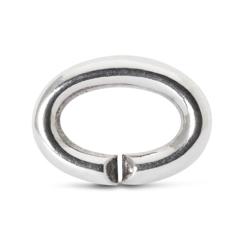 

Charm Bracelets European And American Cross-border X Series S925 Sterling Silver Bracelet Single Ring Buckle DIY Accessories, Golden;silver