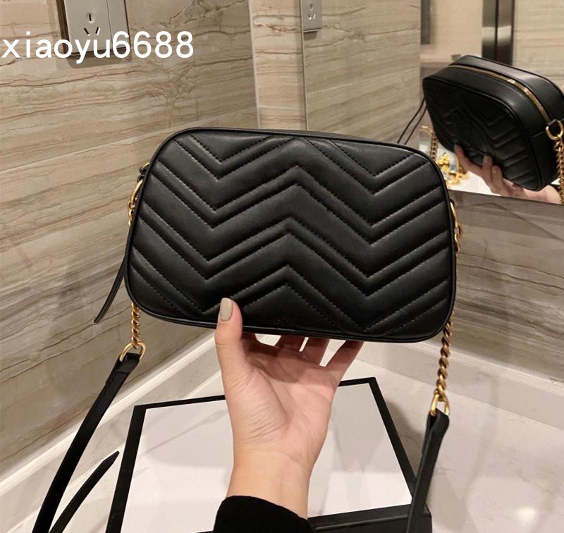 

Fashion Bags Genuine Leather Handbag Bag Original box women Fashion date code serial number marmont wholesale purse clutch, White 18cm+box