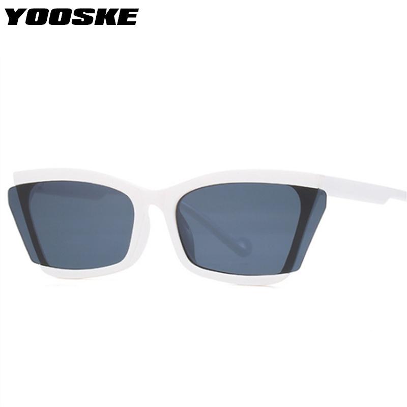 

Sunglasses YOOSKE Cat Eye Women Men 2021 Brand Designer Gradient Sun Glasses Personality Ladies Red Eyewear Summer Style UV400