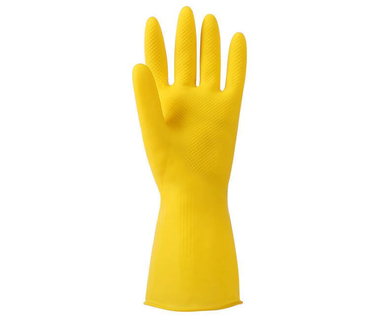 

Rubber gloves rubber thickened durable plastic work housework waterproof dishwashing women wear resistant labor protection cattle tendon rub