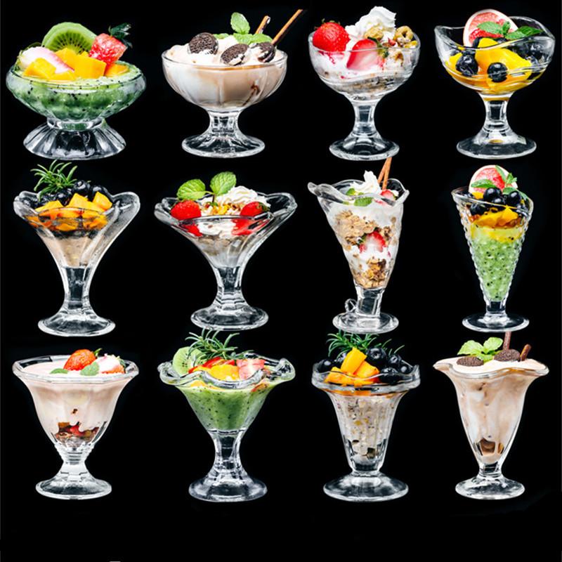 

Creative Glass Cup Summer Sand Ice Cream Glass cup Fruit Smoothie Drinkware Beer Milk-shake Fruit barware home