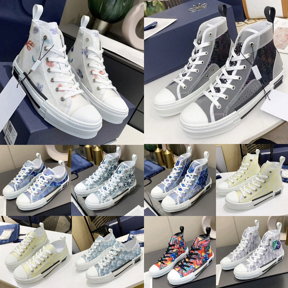 

Designer Casual men Shoes Mens Sneakers B23 Oblique Womens High Low Top Technical Canvas Leather bee Classic Luxurys Trainer sneaker, Shoe accessories