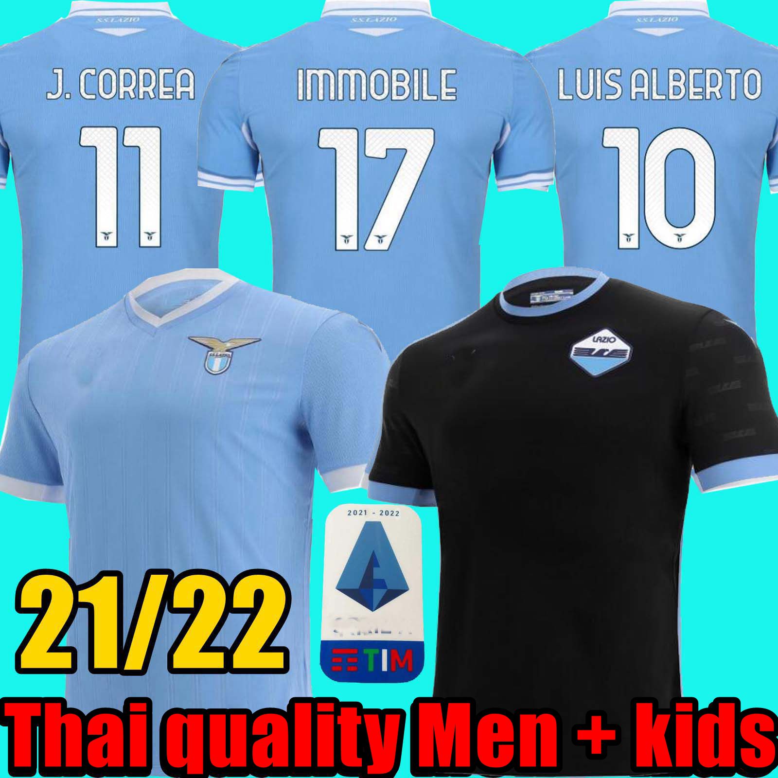 

21 22 Lazio HOME soccer Jerseys IMMOBILE J.CORREA LAZZARI 2021 2022 Lazio AWAY THIRD maglie LULIC SERGEJ LUIS ALBERTO FOOTBALL Maglia Gara Thirdmen + kids kit SHIRTS, 3rd