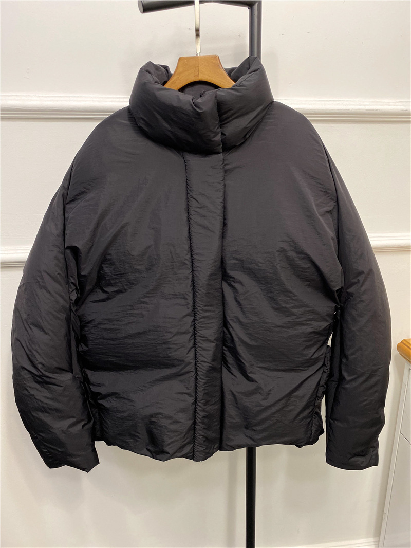 

2021 New Two Colors Women's Down Coat Zipper Turtleneck Long Sleeve Jacket Winter 8wvh, Black