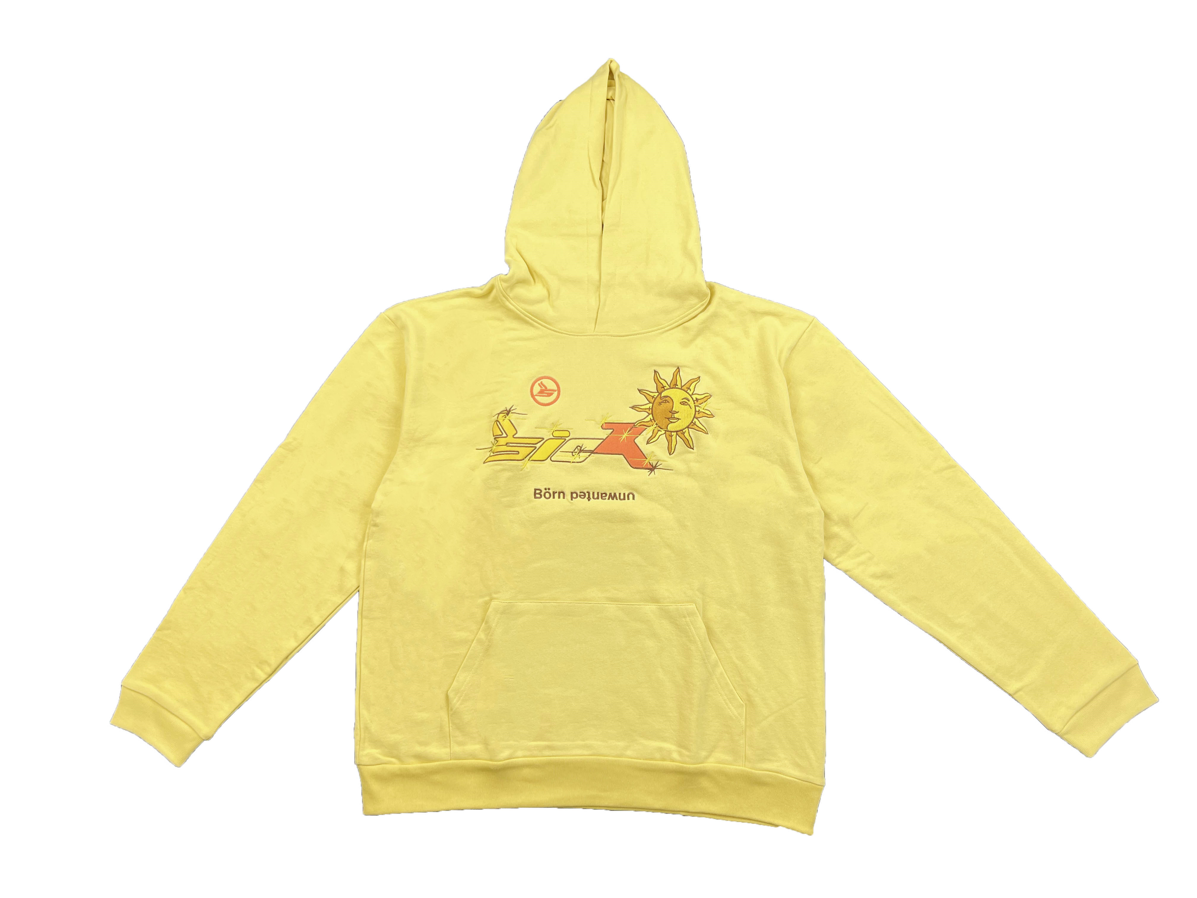 

2022 Yellow Color Hoodies Sweatshirts Men Women 1 High Quality Vintage wash Printed Hoodie Oversized Long Sleeve