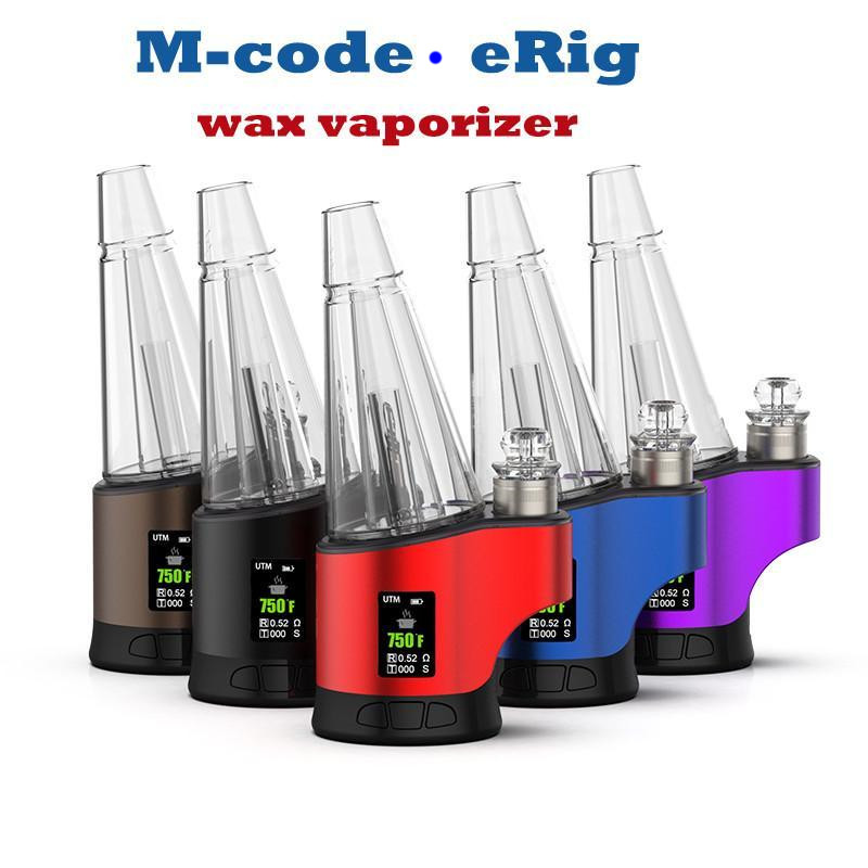 

M-Code Kit Wax Vaporizer 2800mAh Enail Temperature Control LED Display Vape Mod Ceramic Atomizer Glass Bong Bubbler Hookah, Random colors