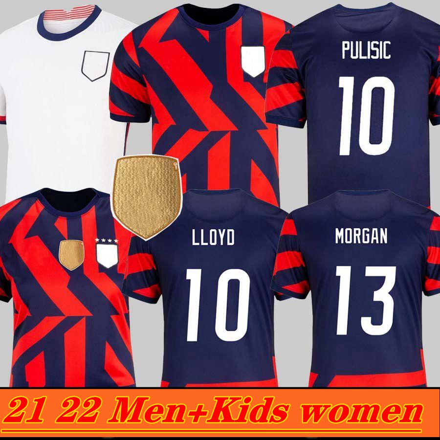 

men women kids 2021 United States soccer jerseys 2022 Retro Pulisic Dest McKennie MORGAN Reyna Adams Weah Musah Lletget 21 22 UsA football shirts MAILLOTS DE FOOT, Black