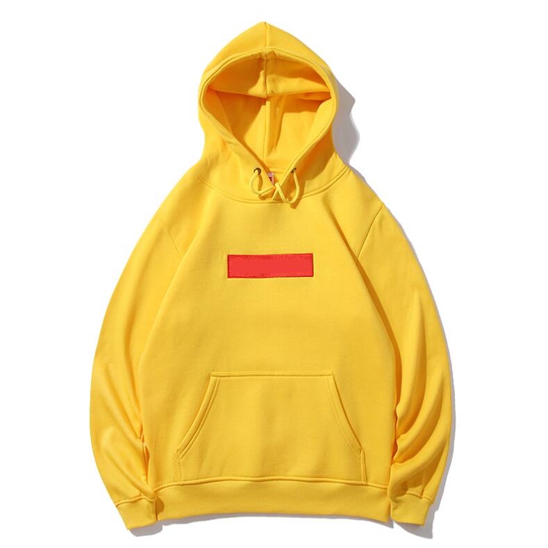

Fall/winter 2021 Fashion designer Men's Hoodie Comfortable Sweatshirt Cotton padded hoodie collar embroidered long sleeves, Black