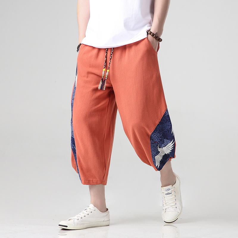 

2021 Summer New Harem Trousers Joggers Casual Men Calf-length Sweatpants Hip Hop Streetwear Pants Male Gg3u X1mg, 6605 beige