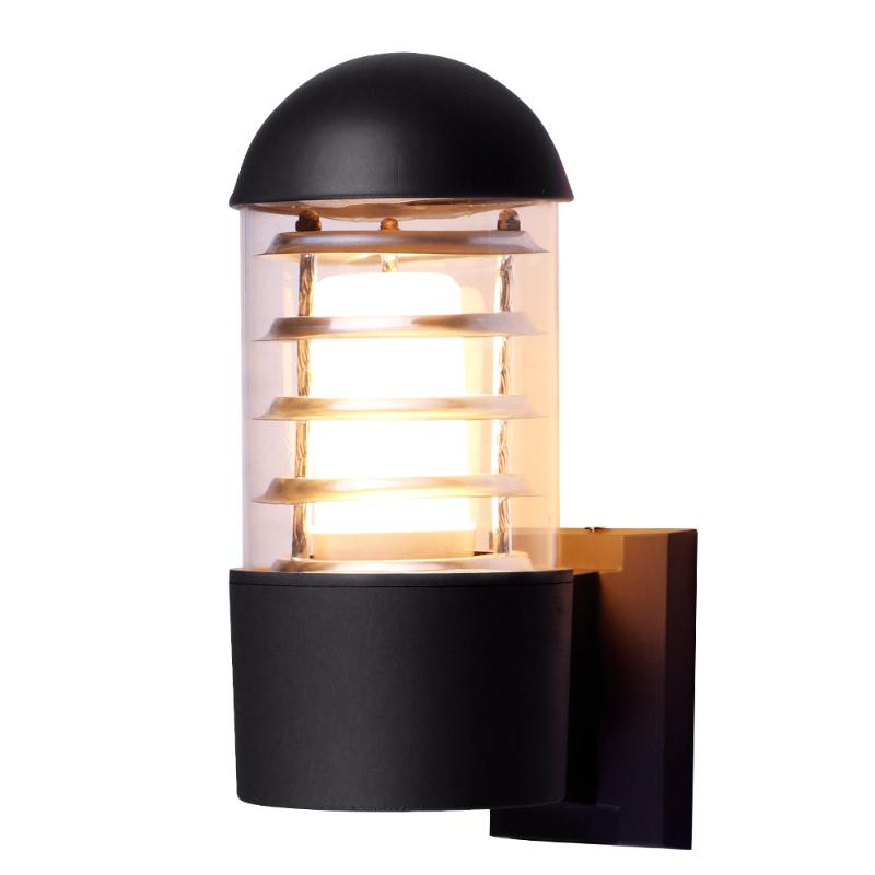 

Waterproof 12W Round Cover Single Head Garden Light Outdoor Industrial Wall Light Black IP65 Wall Lamp Outdoor E27 Socket