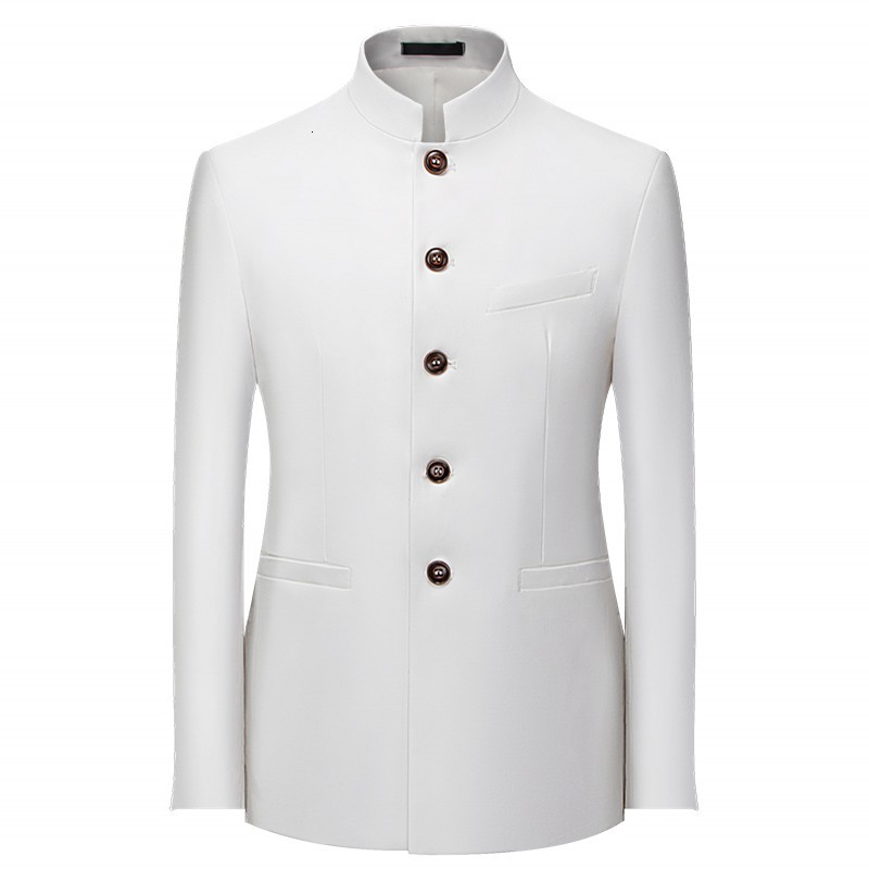 

2021 New Alta Qualidade Plus Size 6xl 5xl 4xl Homens De Negcios Blazers Jaqueta Manga Longa Simples Slido Fino Ajuste Casual Terno Casacos G, Black