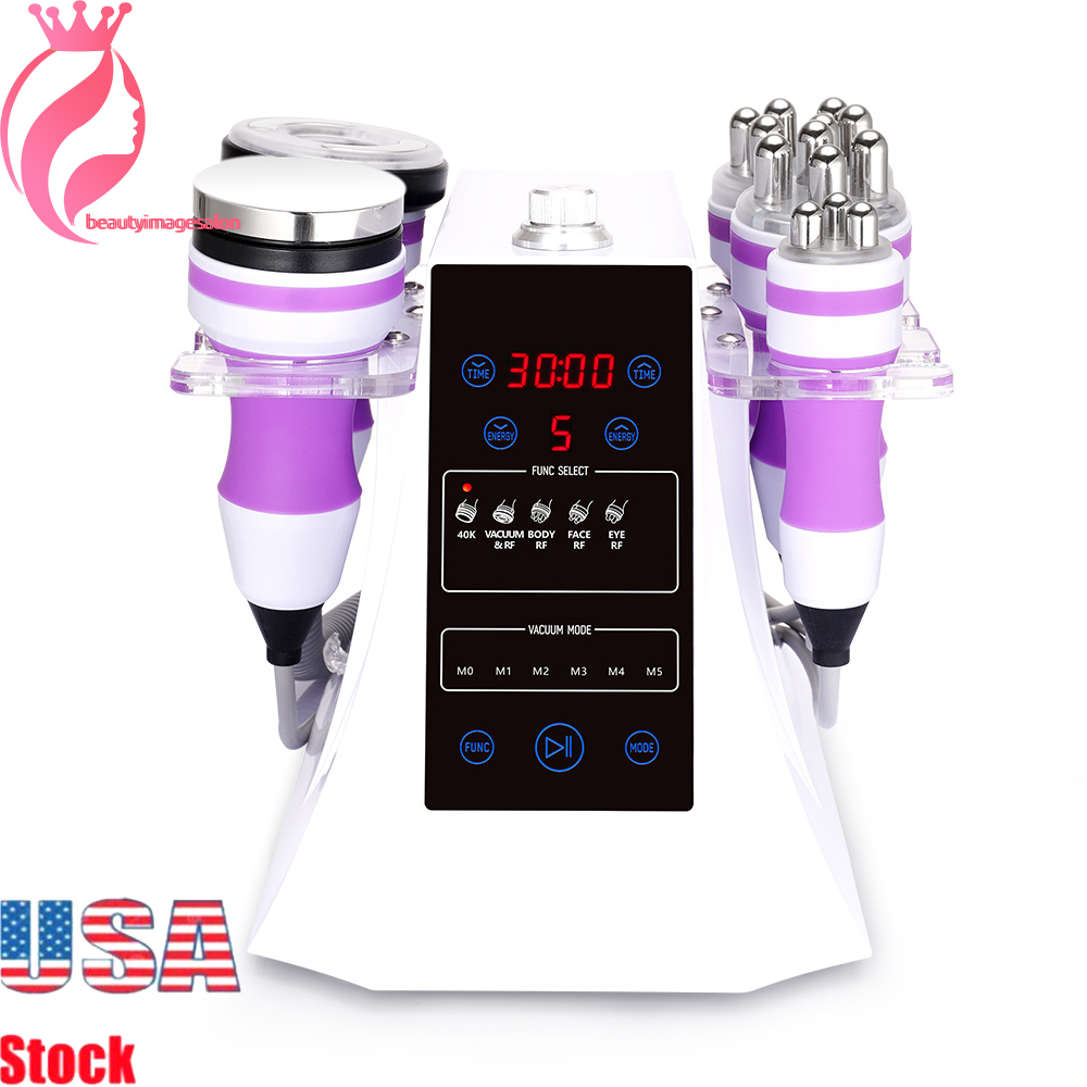 

Spa Use Body Slimming Vacuum Ultrasonic Cavitation 5 IN 1 Radio Frequency RF Beauty Machine