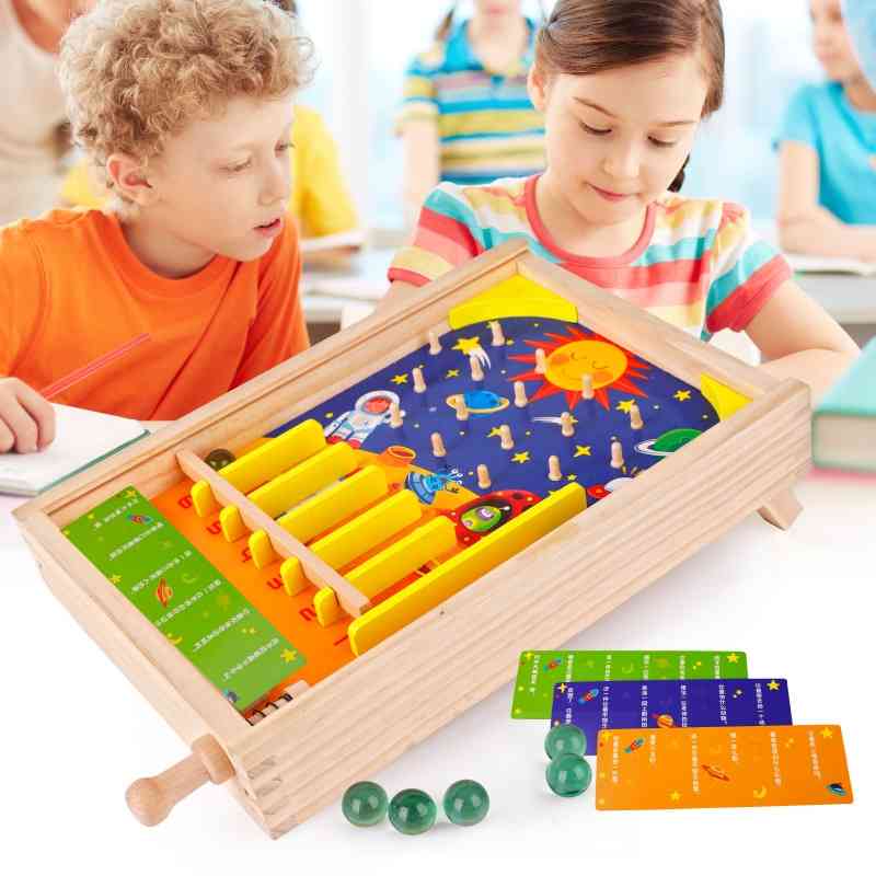 

Space war era playing chess boys and girls parent-child interaction building blocks children's wooden toys kindergarten baby desktop games