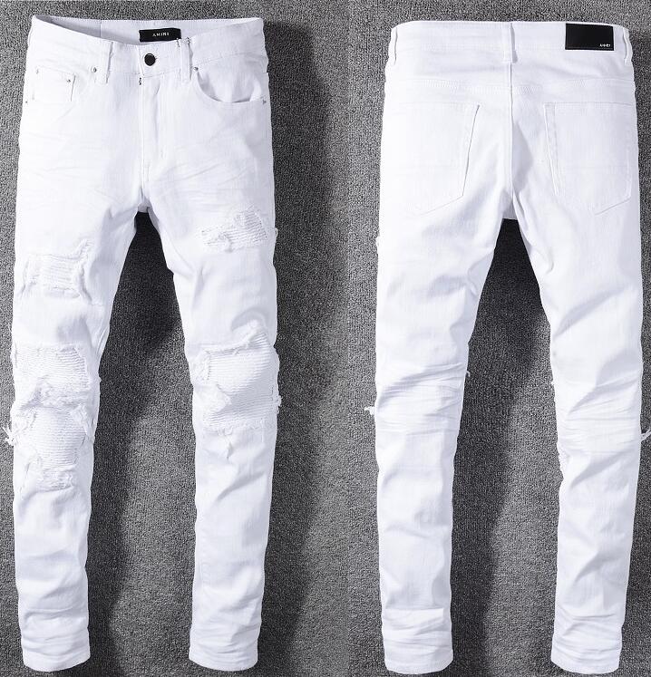 

Mens Fashion Skinny Straight Slim Ripped Jean elastic Casual Motorcycle Biker Stretch Denim Trouser Classic Pants jeans size 28-40, 22#