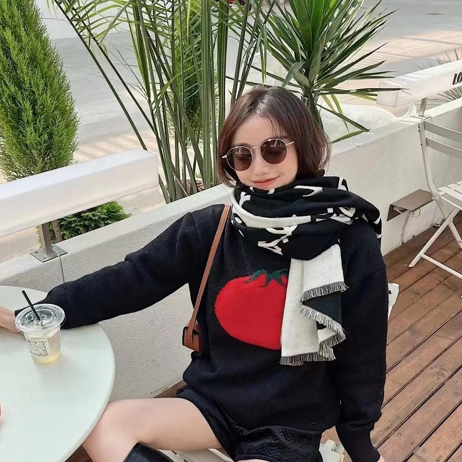 

Luxury Designers France Brand Cashmere Jacquard Scarf for Women Designer Scarves Fashion Small Sweet Wind Letters Classic Scarfs Shawl High Quatity 180*65cm