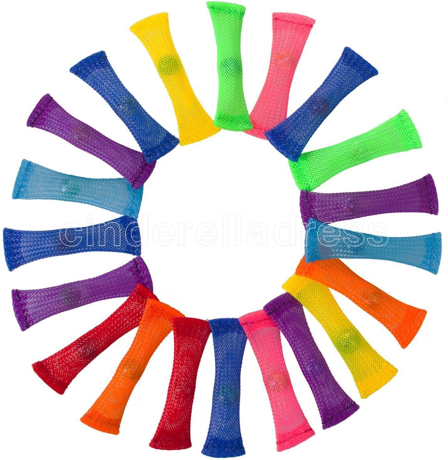 

Marble Mesh Fidget Toy Tube for Adults Kids in School ADHD ADD OCD Anxiety Fidget Toys Marble and Mesh Finger Hand Fidgets