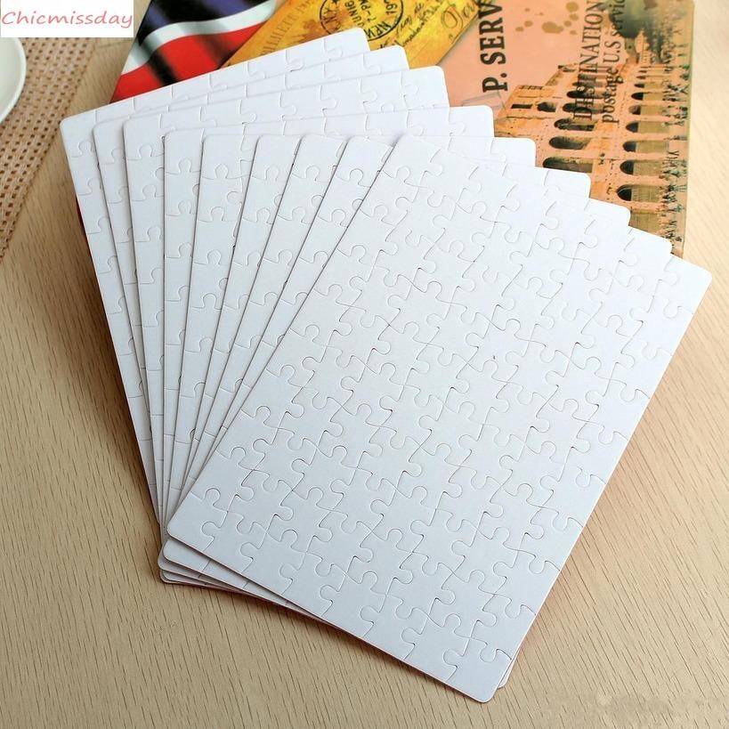 

Sublimation Puzzle A4 Size DIY Sublimation Blank Puzzles White Puzzle Jigsaw 80pcs Heat Printing Transfer Handmade Gifts