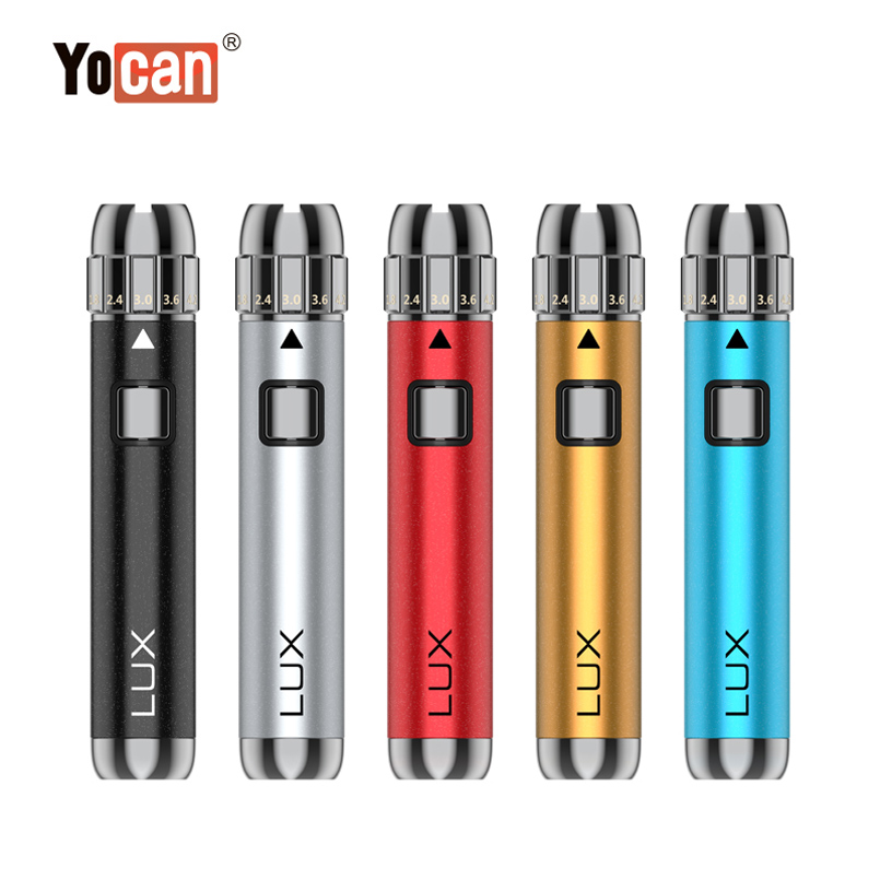 

Yocan Lux Vape Pen Battery Mod Style Batteries 400mah Adjustable Voltage
