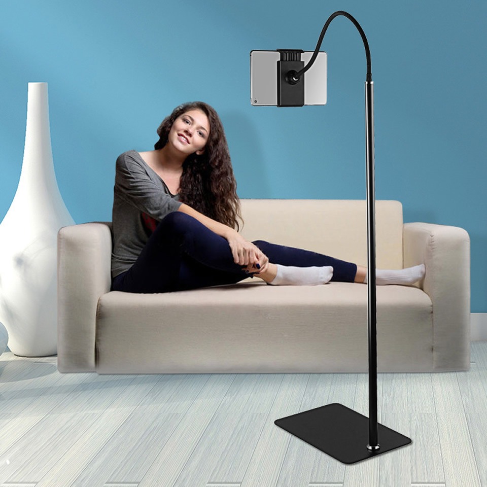 

1.76m Tripod Floor Stand Foldable Holder for 4-12.9inches Mobile Phone Tablet Sofa Bed IPAD Air Pro Mount, 1.76mtripod12.9inch