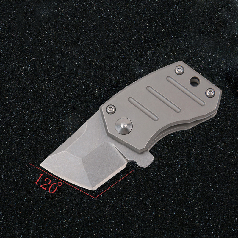 

mini high quality folding knife light weight titanium handle cnc s35vn tanto sharp blade pocket edc knives camping hunting outdoor tool edc