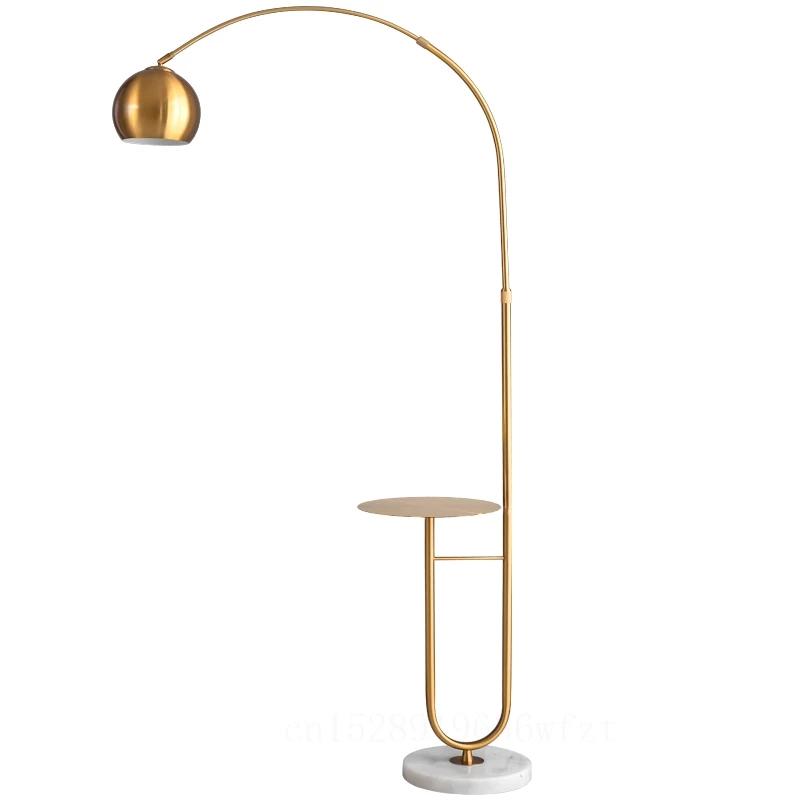 

Floor Lamps Nordic LED Corner Lamp For Living Room Glass Ball Modern Gold Standing With Table Minimal Vibrancy