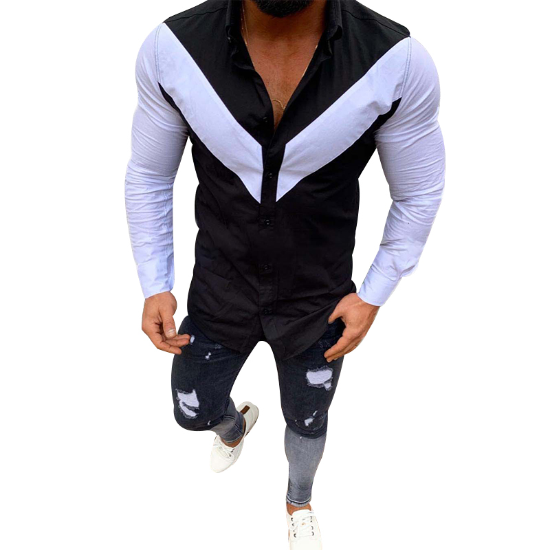 

2021 Striped Fashion Casual Social Block Shirts Long Sleeve Fine Trim Male Blouse Streetwear Autumn Tops Hzdy, Red