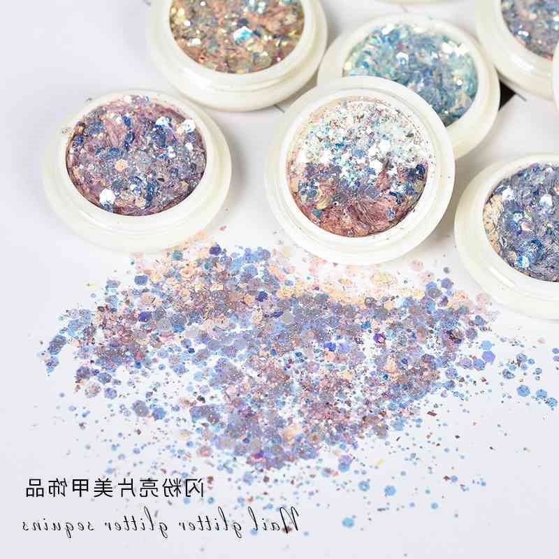 

pupil Net red Goblin's manicure Sequin new gradual change powder size mixed phototherapy crystal extension ornament