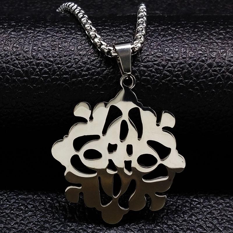 

Pendant Necklaces Snowflake Stainless Steel Women Jewelry Silver Color Big Long & Pendants Bijoux N18073