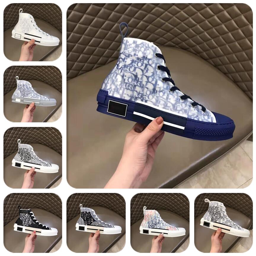 

2021 Leisure Shoes High Low-cut Oblique Bee Men and Women Luxury Fashion with Technology Leather Outdoor Platform Designer Classic Sport 36-, Black