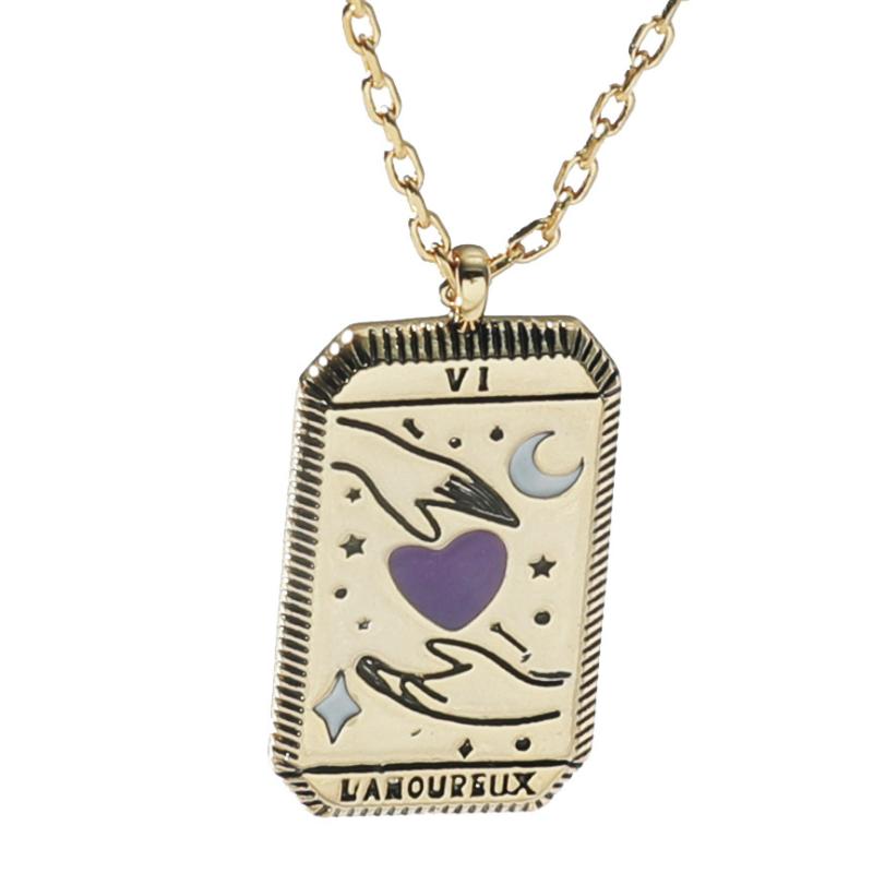 Pendant Necklaces Vintage Tarot Card Necklace The Major Arcana Pagan Astrology Talisman Pendants Stainless Steel Party Jewelry Gift-image-711132169