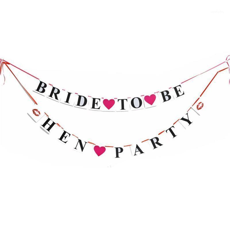 

Party Decoration Vintage Letter Paper Banner Bride To Be Flag Wedding Garland Bunting Romantic Bridal Shower